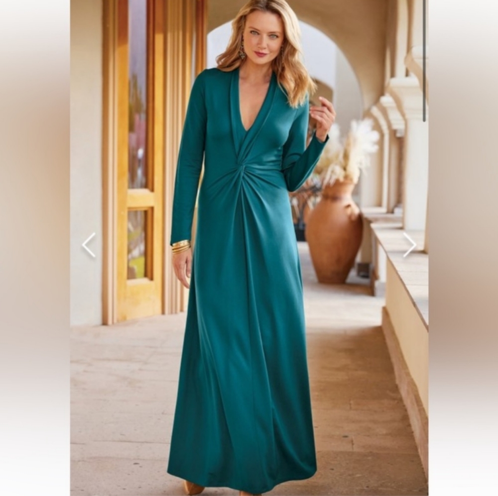 Soft Surroundings Lagia Ponte Maxi Dress